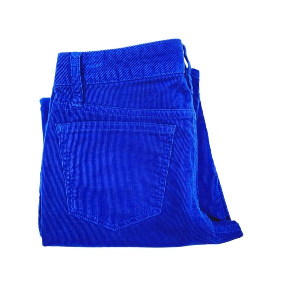 Lands' End Corduroy Jeans (Fit 1) Straight Fit Cobalt Blue Cords - Size 2 - Picture 4 of 7